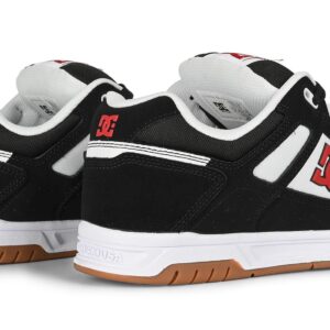 DC Stag Skate Shoes - Black/White/Red