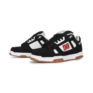 DC Stag Skate Shoes - Black/White/Red