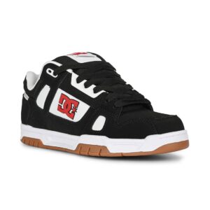 DC Stag Skate Shoes - Black/White/Red