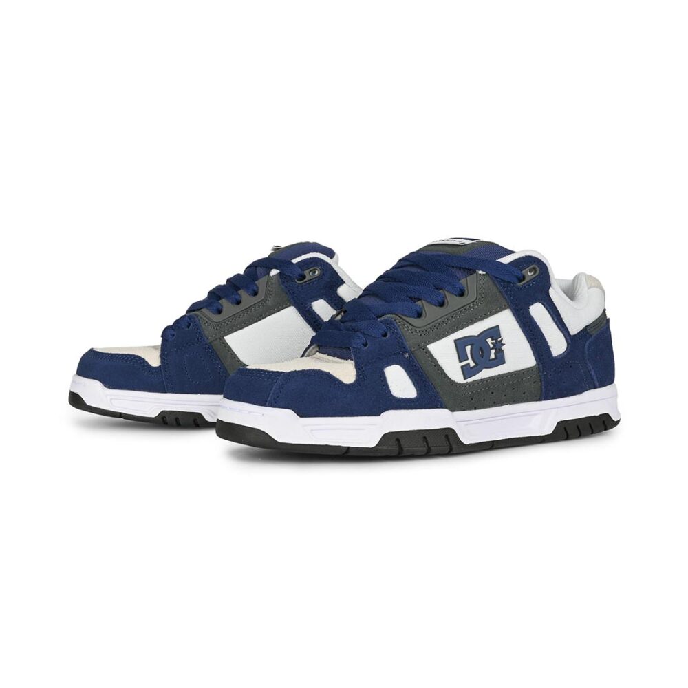 DC Stag Skate Shoes - Blue/Grey