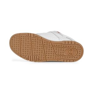 DC Stag Skate Shoes - White/Brick Red