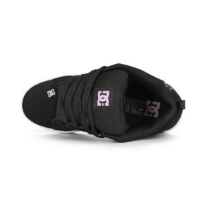 DC Women's Court Graffik Skate Shoes - Black/Lavender