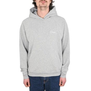 Dime Classic Small Logo Pullover Hoodie - Heather Grey
