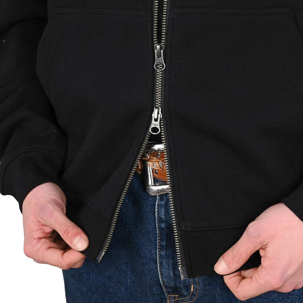 Dime Classic Small Logo Zip Hoodie - Black