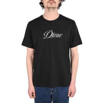 Dime Cursive Smashed S/S T-Shirt - Black