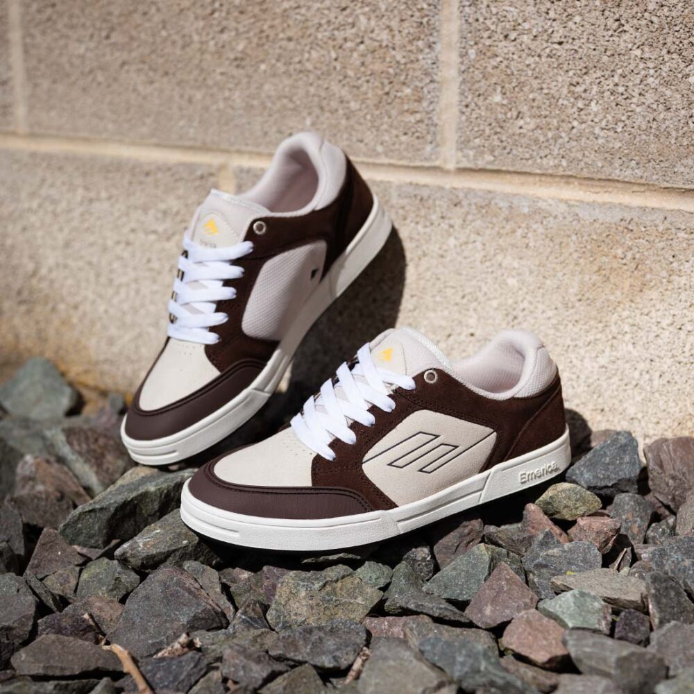 Emerica Heritic Skate Shoes - Brown/Tan