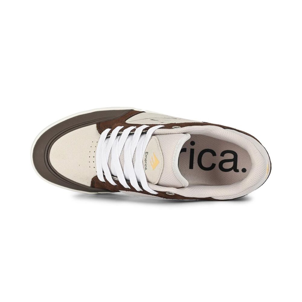 Emerica Heritic Skate Shoes - Brown/Tan