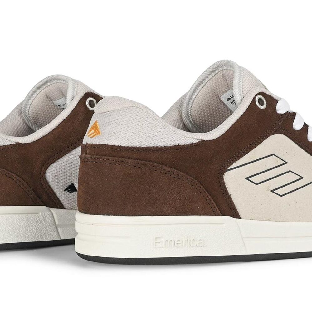 Emerica Heritic Skate Shoes - Brown/Tan