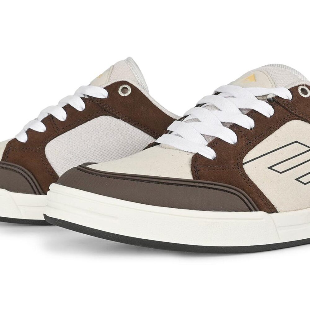 Emerica Heritic Skate Shoes - Brown/Tan