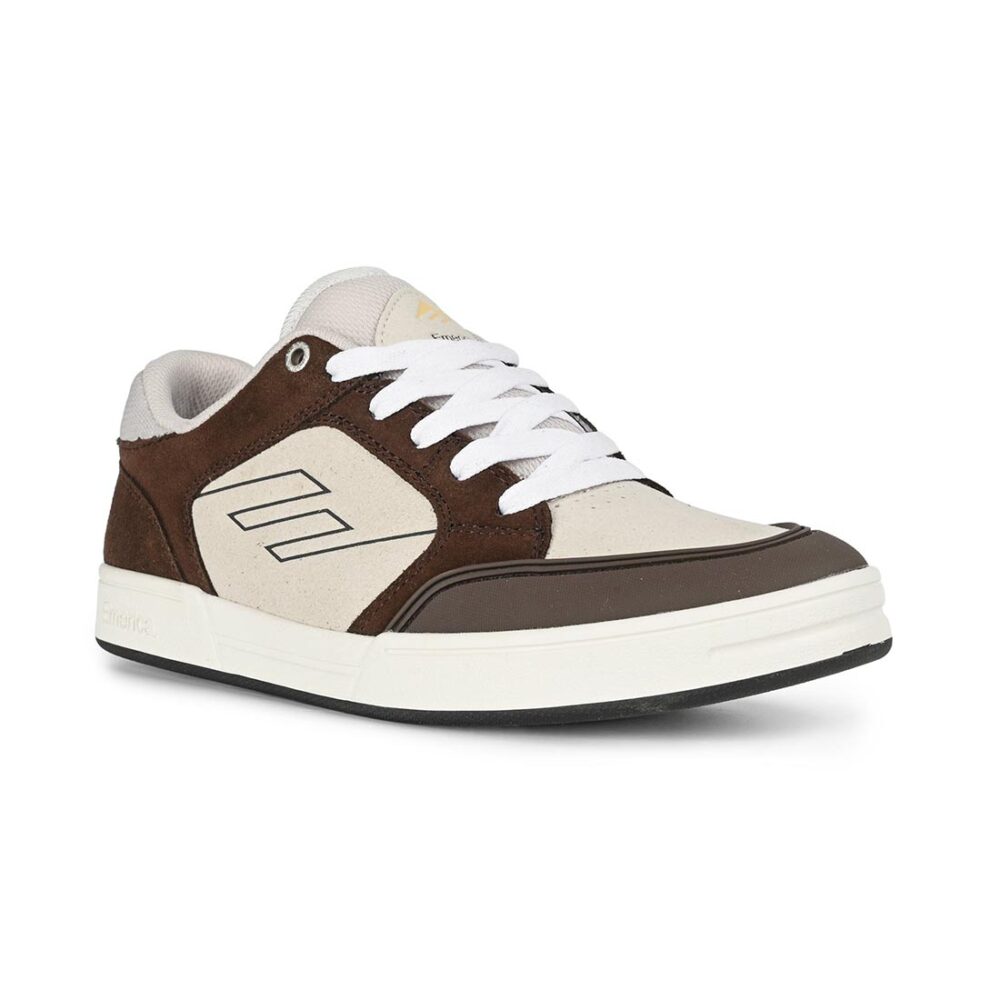 Emerica Heritic Skate Shoes - Brown/Tan