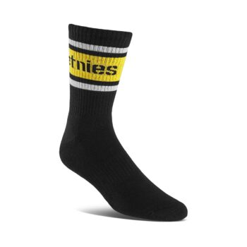 Etnies Crew Socks - Black/Yellow