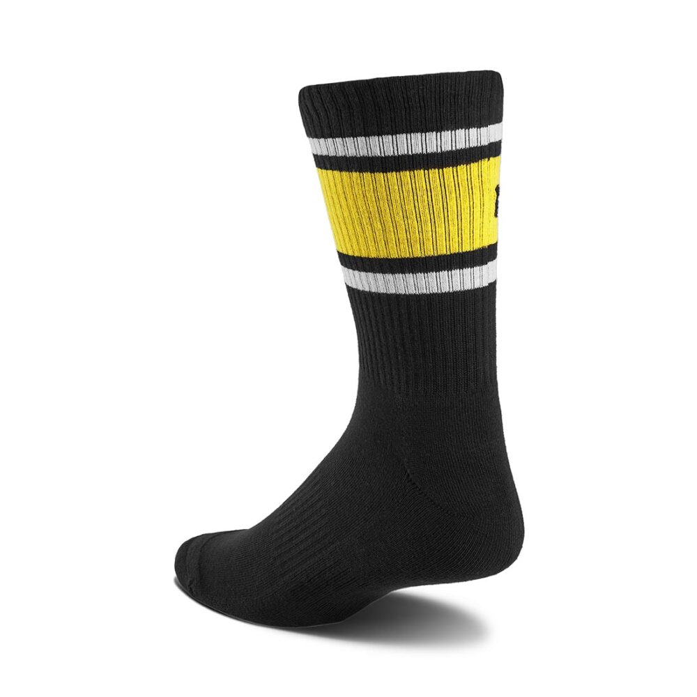 Etnies Crew Socks - Black/Yellow