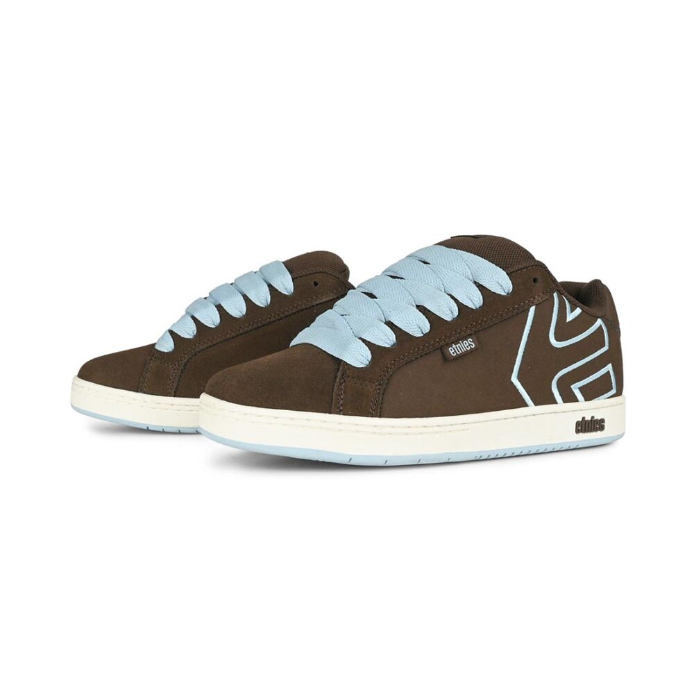 Etnies Fader Skate Shoes - Brown/Blue