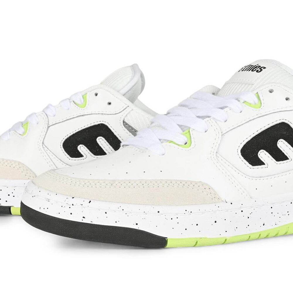 Etnies Loot Skate Shoes - White/Black/Green