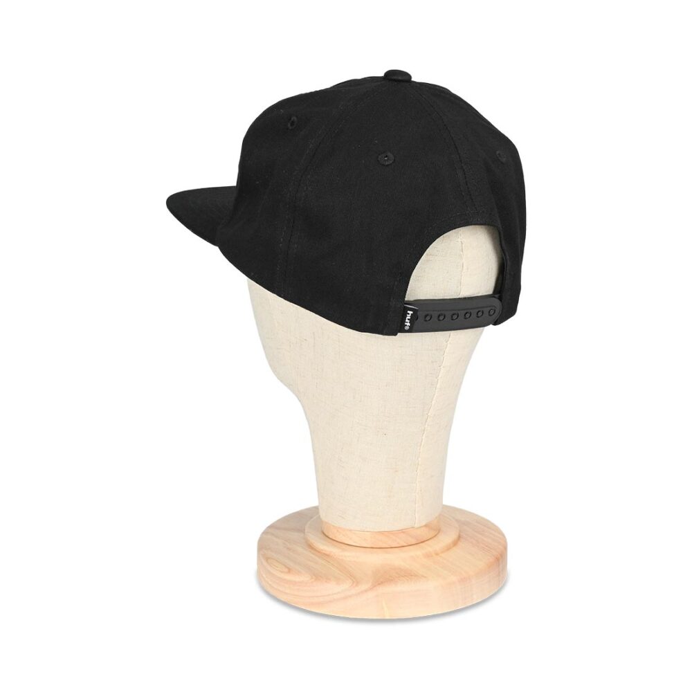 HUF Box Logo Snapback Cap - Black/Black