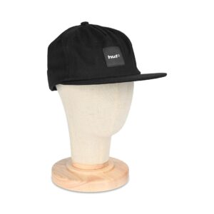 HUF Box Logo Snapback Cap - Black/Black