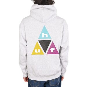 HUF Prism TT Pullover Hoodie - Heather Grey