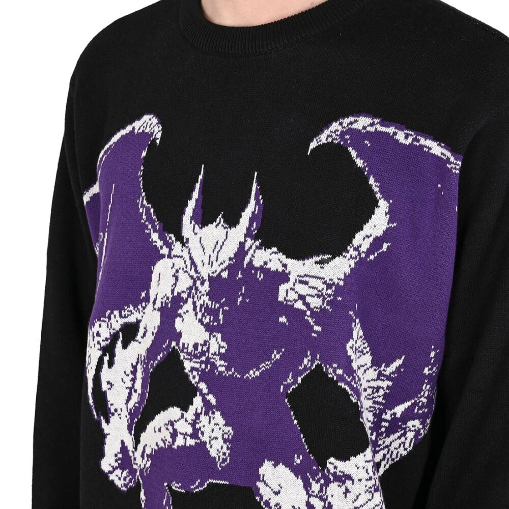 Huf Heaven Can Wait Knitted Crew Sweater - Black