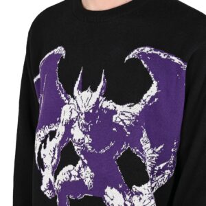 Huf Heaven Can Wait Knitted Crew Sweater - Black