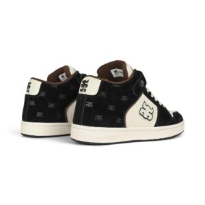 IPATH Grasshopper High-Top Skate Shoes - Black Cream Suede