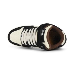 IPATH Grasshopper High-Top Skate Shoes - Black Cream Suede