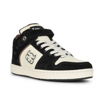 IPATH Grasshopper High-Top Skate Shoes - Black Cream Suede