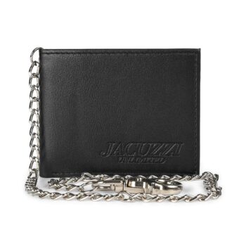 Jacuzzi Unlimited PU Leather Chain Wallet - Black