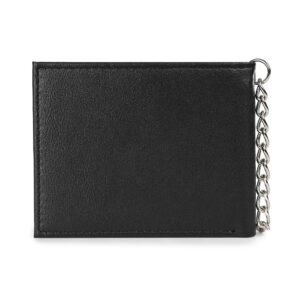 Jacuzzi Unlimited PU Leather Chain Wallet - Black - Supereight