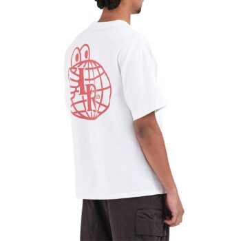 Last Resort Atlas Monogram S/S T-Shirt - White/Brick Red