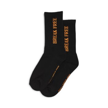 Last Resort Break Free Socks - Black/Orange