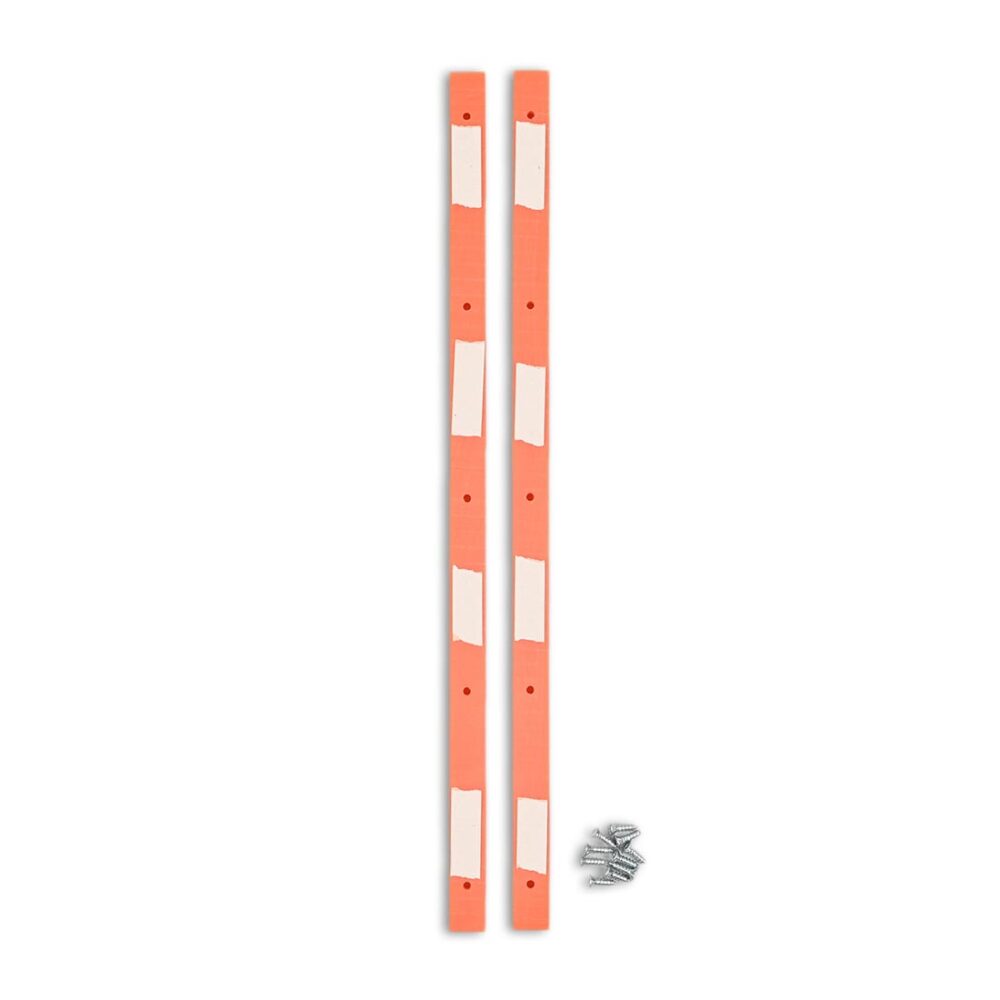 Lil Jawns Standard Skateboard Rails (2 Pack) - Orange