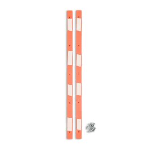 Lil Jawns Standard Skateboard Rails (2 Pack) - Orange