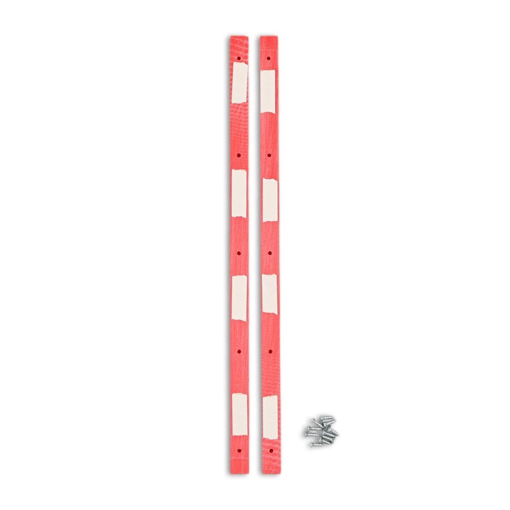 Lil Jawns Standard Skateboard Rails (2 Pack) - Red