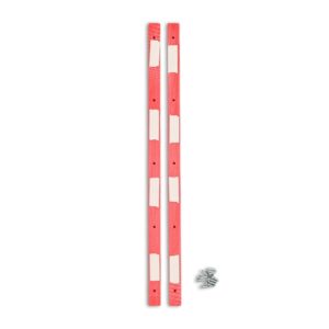 Lil Jawns Standard Skateboard Rails (2 Pack) - Red