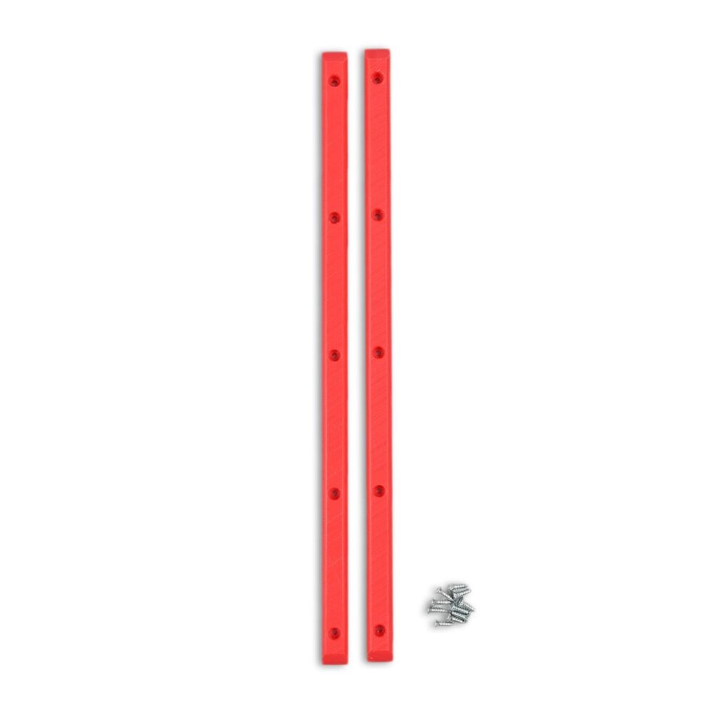 Lil Jawns Standard Skateboard Rails (2 Pack) - Red