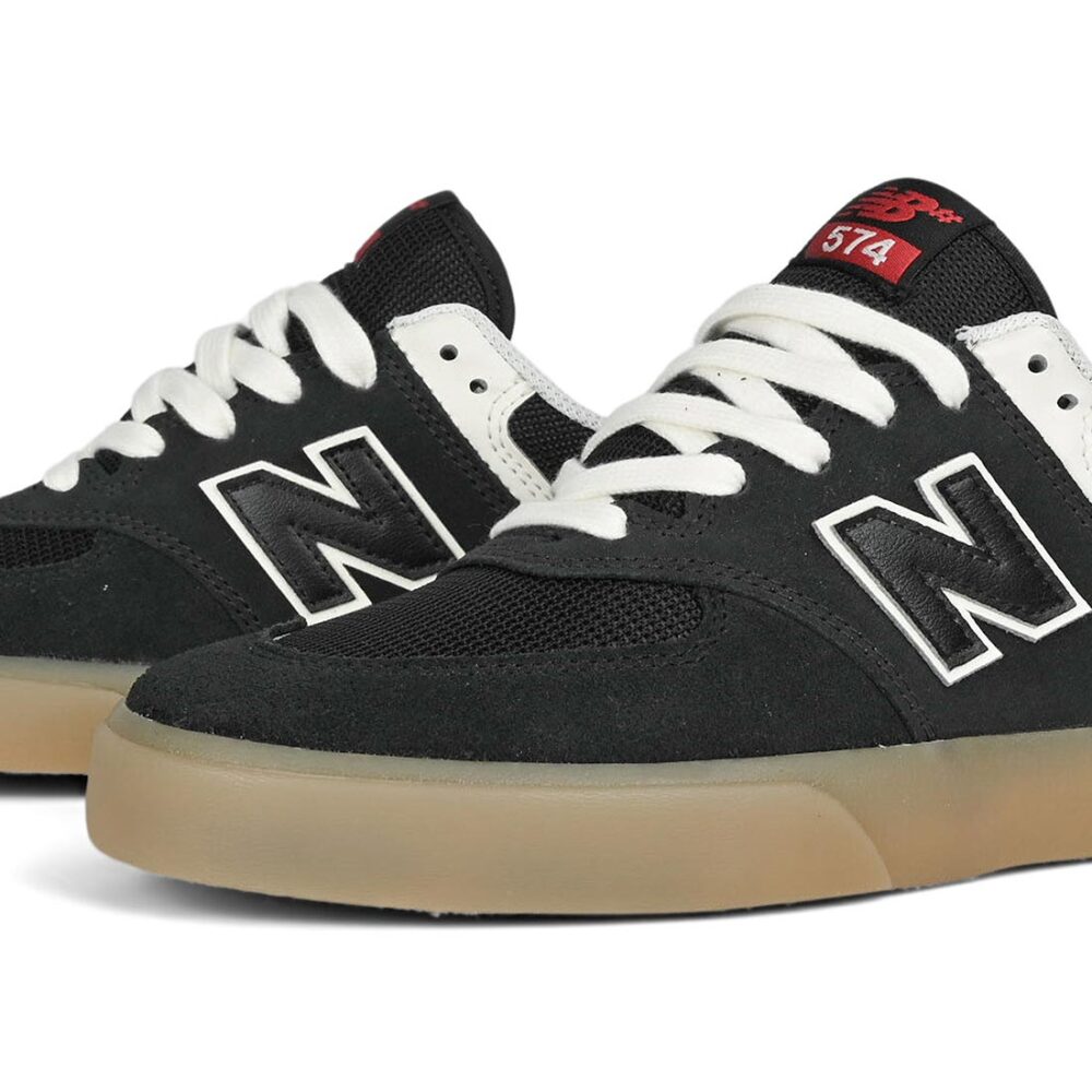 New Balance Numeric 574 Vulc Skate Shoes - Black/Sea Salt