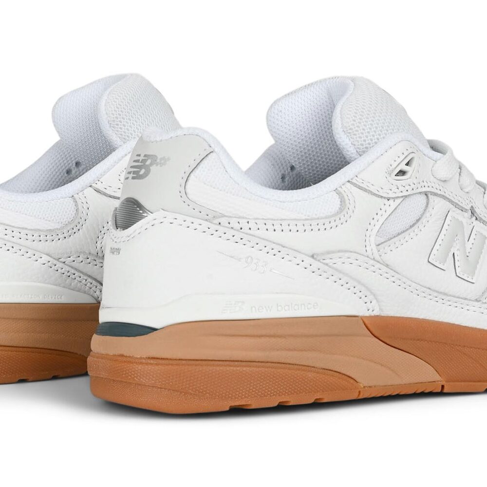 New Balance Numeric Reynolds 933 Skate Shoes - White/Gum