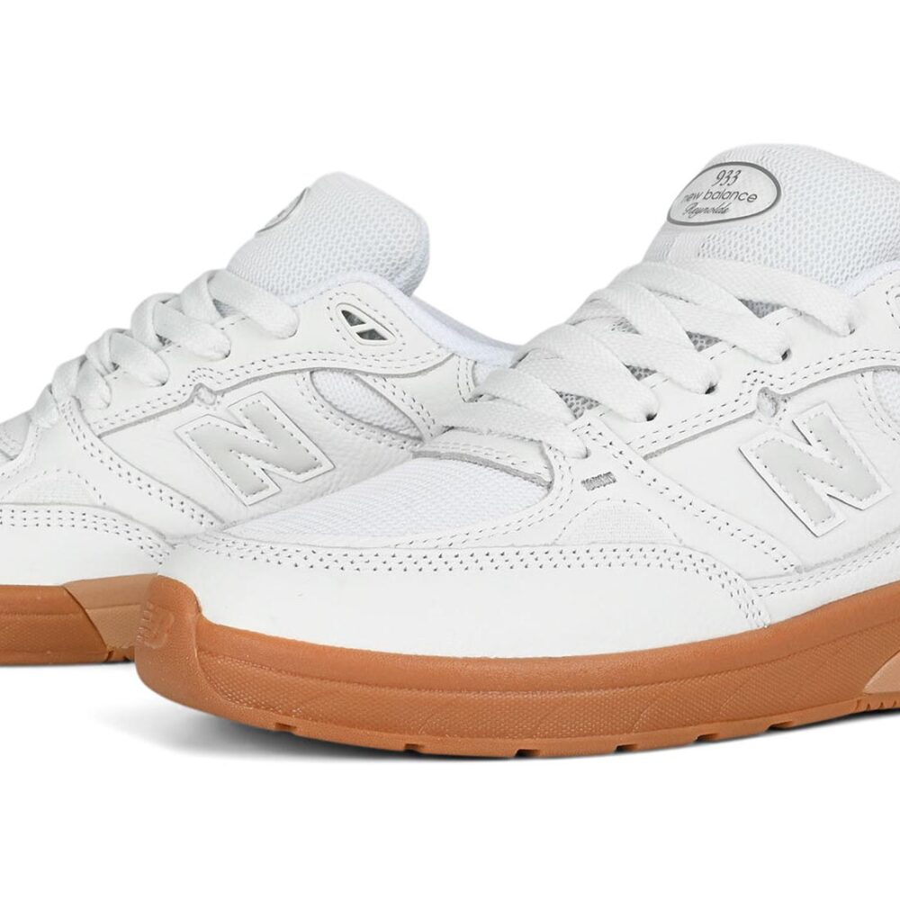 New Balance Numeric Reynolds 933 Skate Shoes - White/Gum