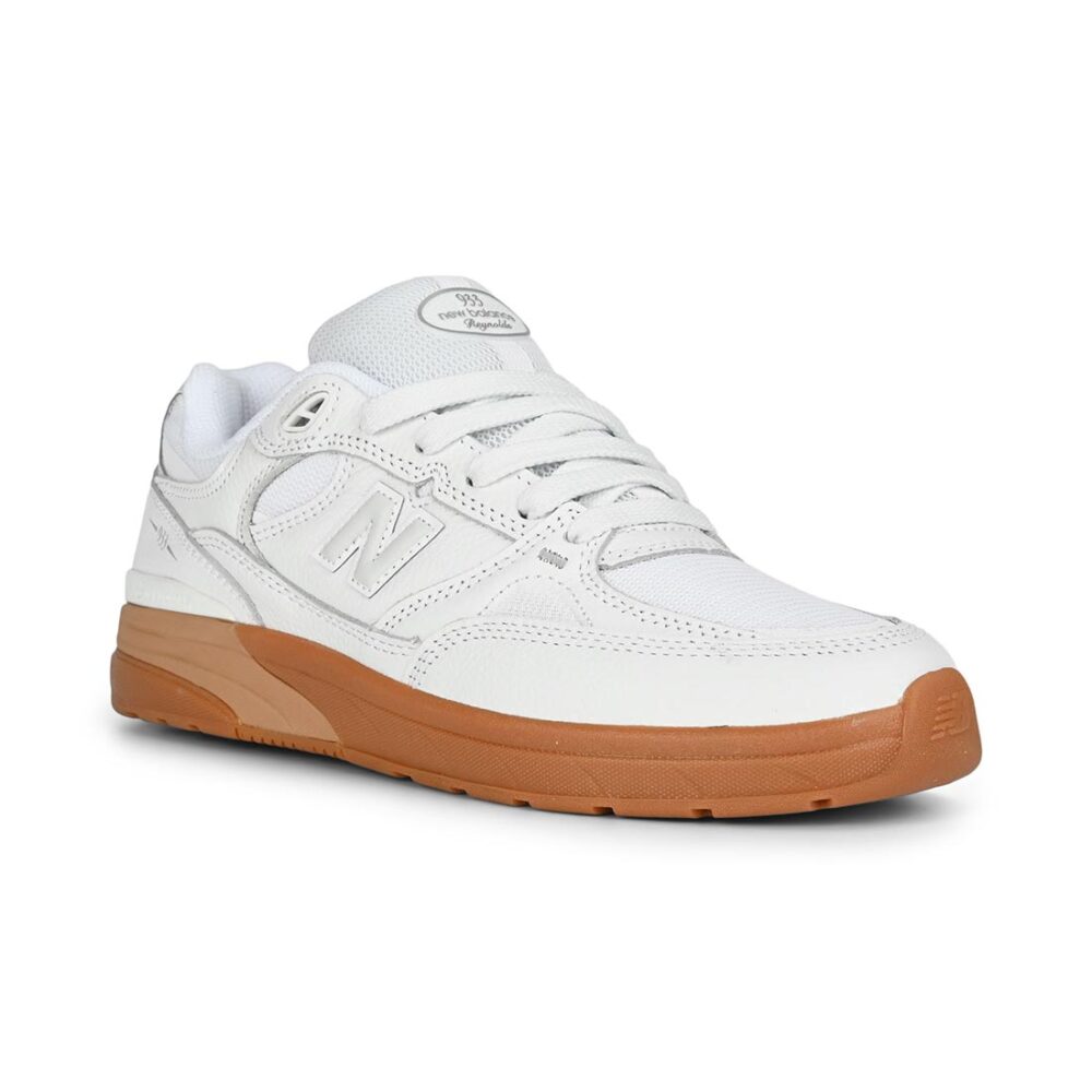 New Balance Numeric Reynolds 933 Skate Shoes - White/Gum