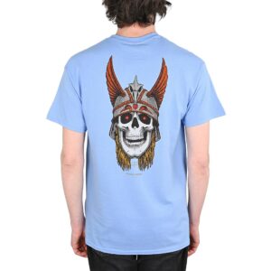Powell Peralta Andy Anderson Skull S/S T-Shirt - Carolina Blue