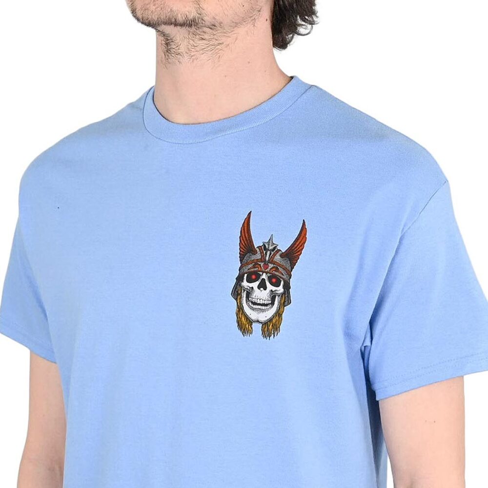 Powell Peralta Andy Anderson Skull S/S T-Shirt - Carolina Blue