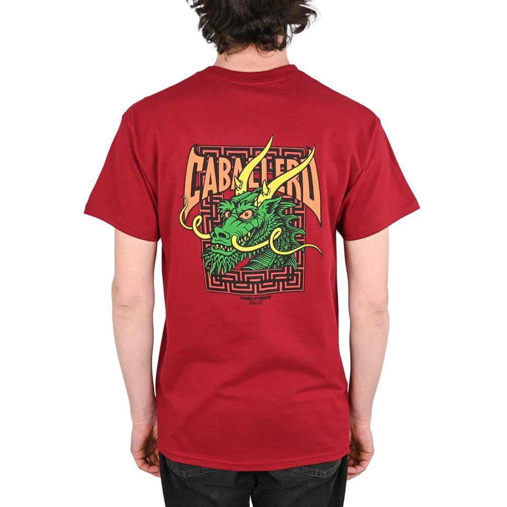 Powell Peralta Caballero Street Dragon S/S T-Shirt - Garnet