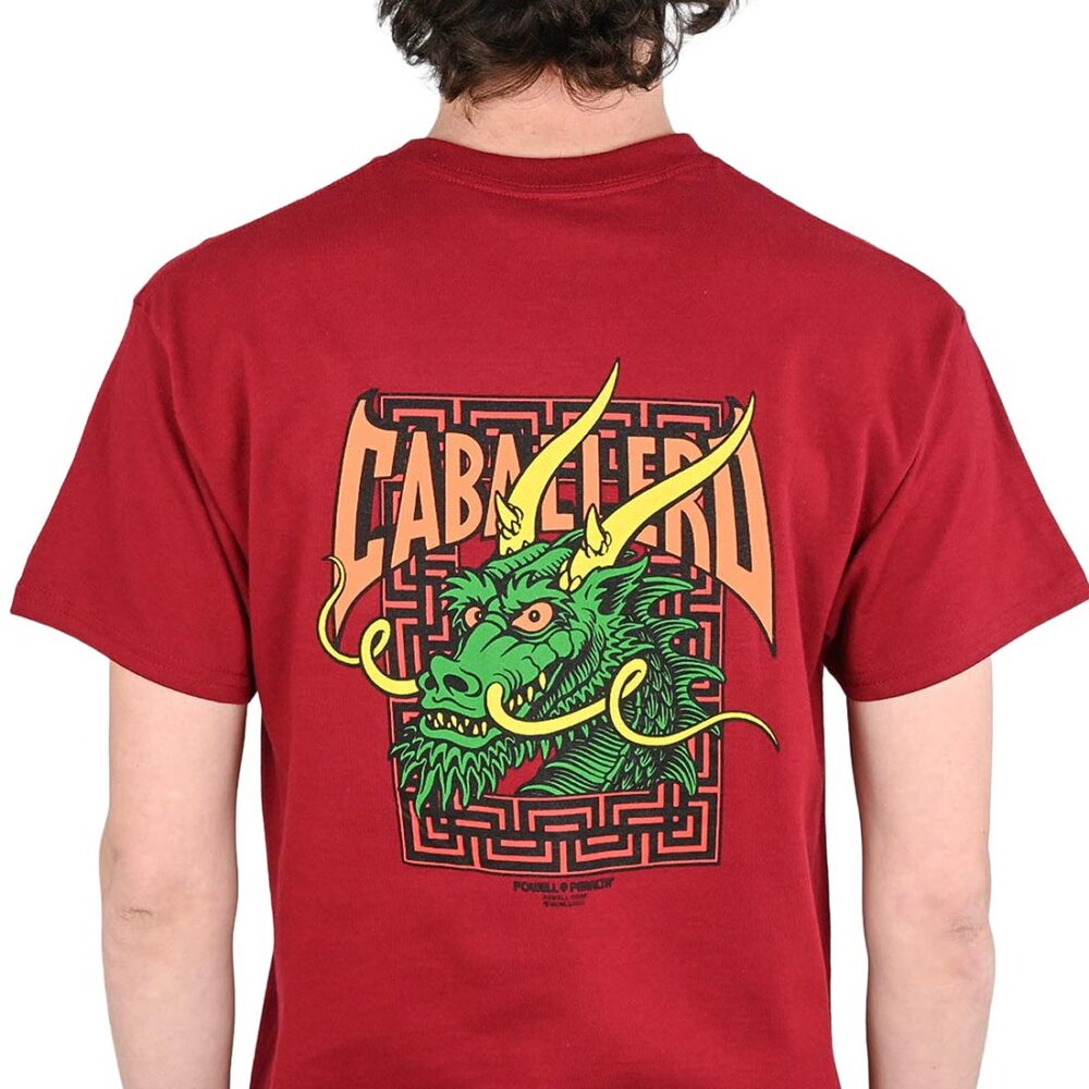 Powell Peralta Caballero Street Dragon S/S T-Shirt - Garnet