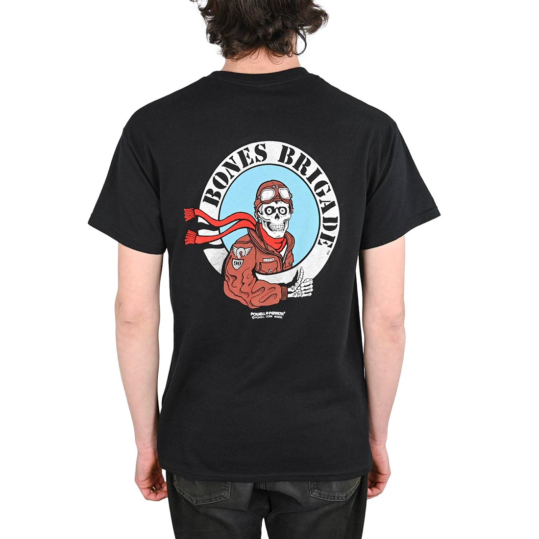 Powell Peralta Ripper Pilot S/S T-Shirt - Black -  L