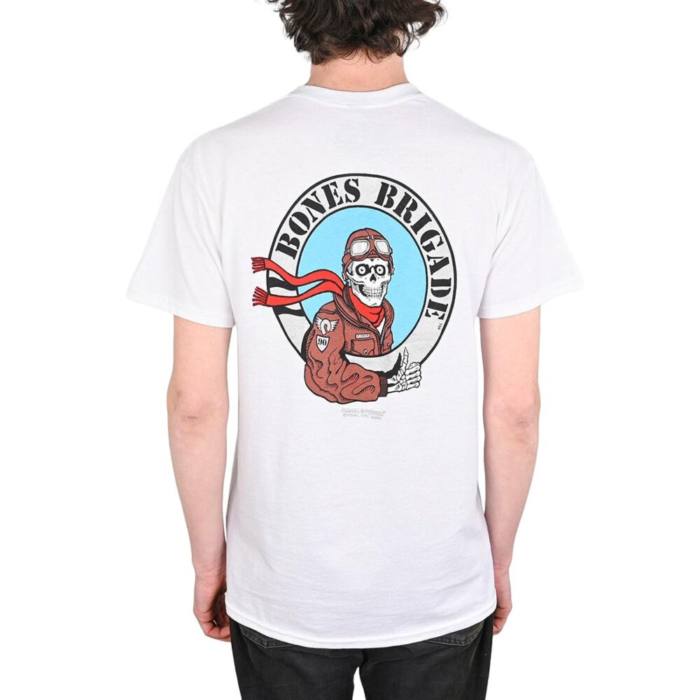 Powell Peralta Ripper Pilot S/S T-Shirt - White