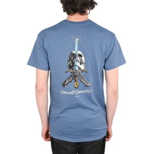Powell Peralta Skull & Sword S/S T-Shirt - Indigo Blue