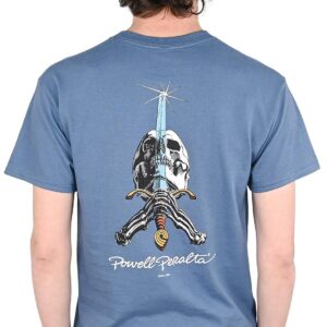 Powell Peralta Skull & Sword S/S T-Shirt - Indigo Blue