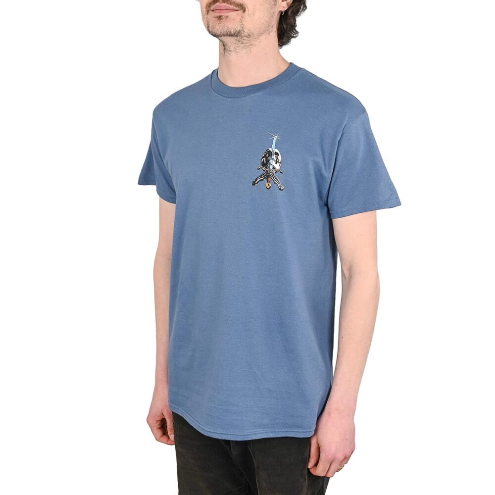 Powell Peralta Skull & Sword S/S T-Shirt - Indigo Blue