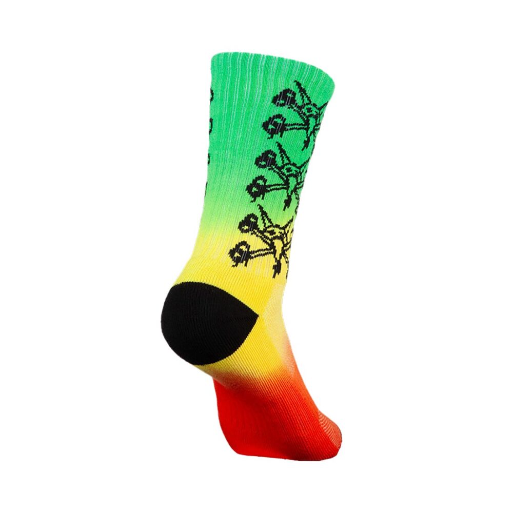 Powell Peralta Vato Rats Crew Socks - Rasta Fade