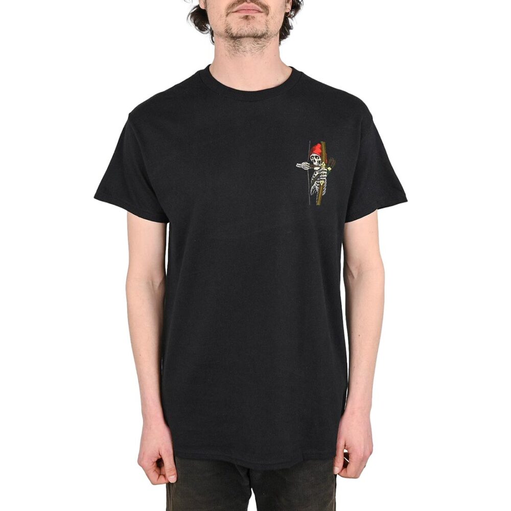 Powell Peralta Chris Hiett Skull S/S T-Shirt - Black